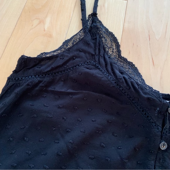 Black lace cropped top - H&M US 4 - Picture 3 of 7